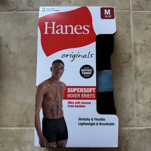 Hanes originals Supersoft Boxer Briefs pack of 3 tagless boxerbriefs Medium